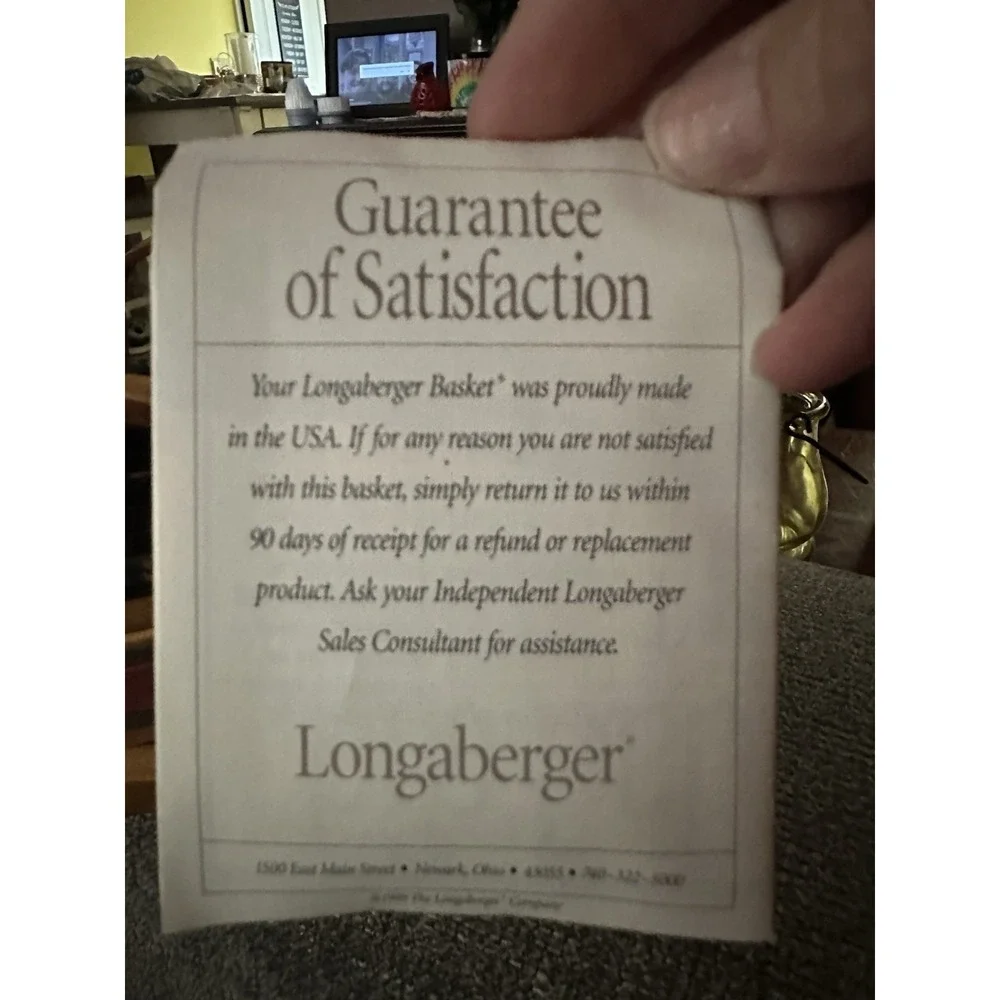 Longaberger American Craft Traditions Basket Lining and‎ Plastic Protector Set
